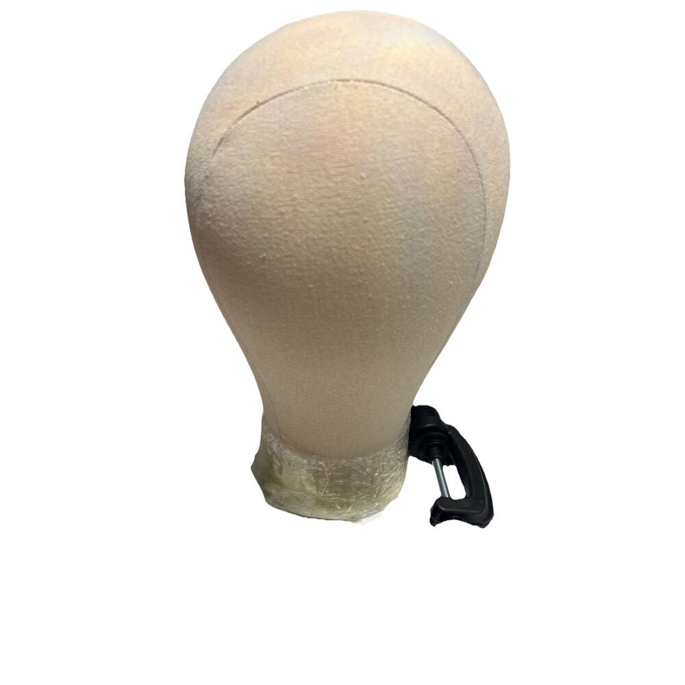 New 23” Head Mannequin Canvas Cover Block Head Wig Display Styling Head + Extras